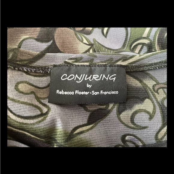 CONJURING by Rebecca Floater Art To Wear Lagenlook Tunic B84 Plus Size - Picture 4 of 4